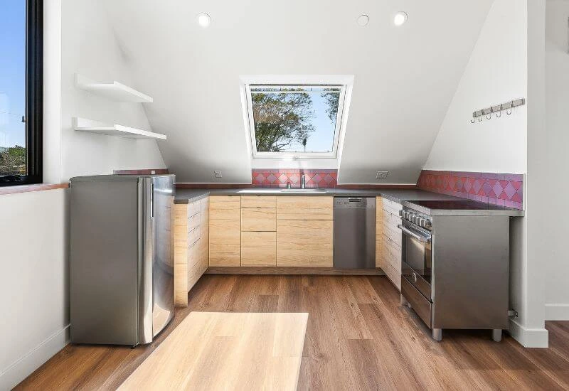 LVP Flooring in Santa Cruz Kitchen