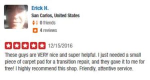 Erick H Yelp Review